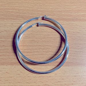 Sterling Silver Hoop Earrings NWOT